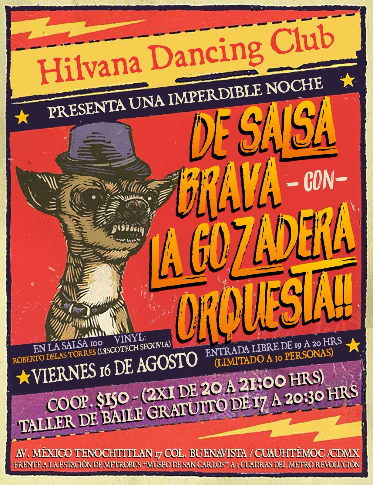 Noche de Salsa Brava en Foro Cultural Hilvana