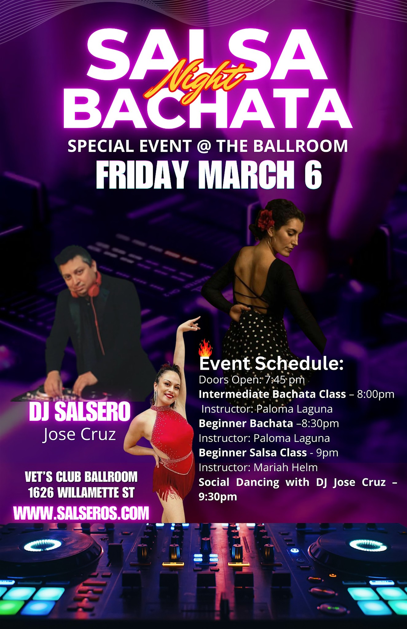 Special Salsa & Bachata Night at the Ballroom