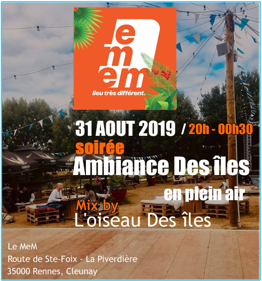 Soirée Ambiance des îles - Le MeM La Guinguette