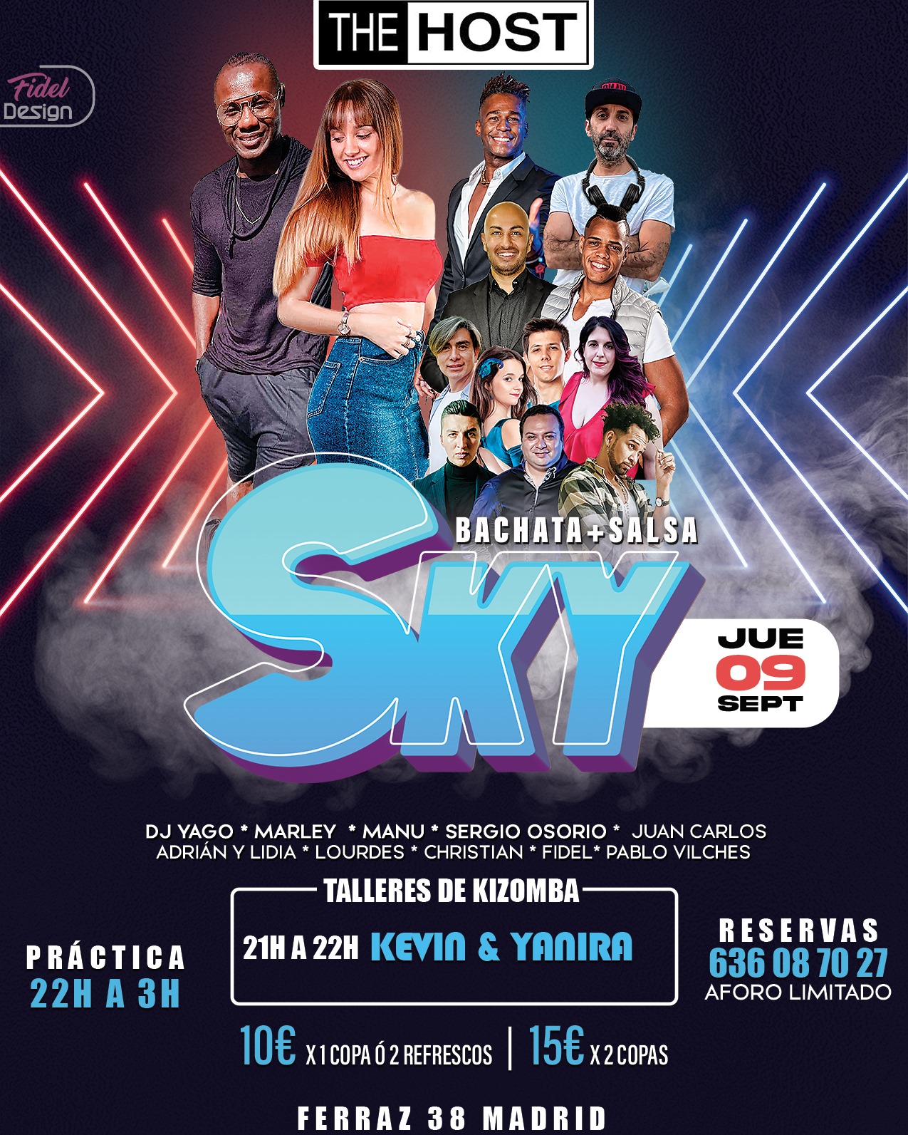 SKY MADRID - Jueves 9 de Septiembre Sala Host