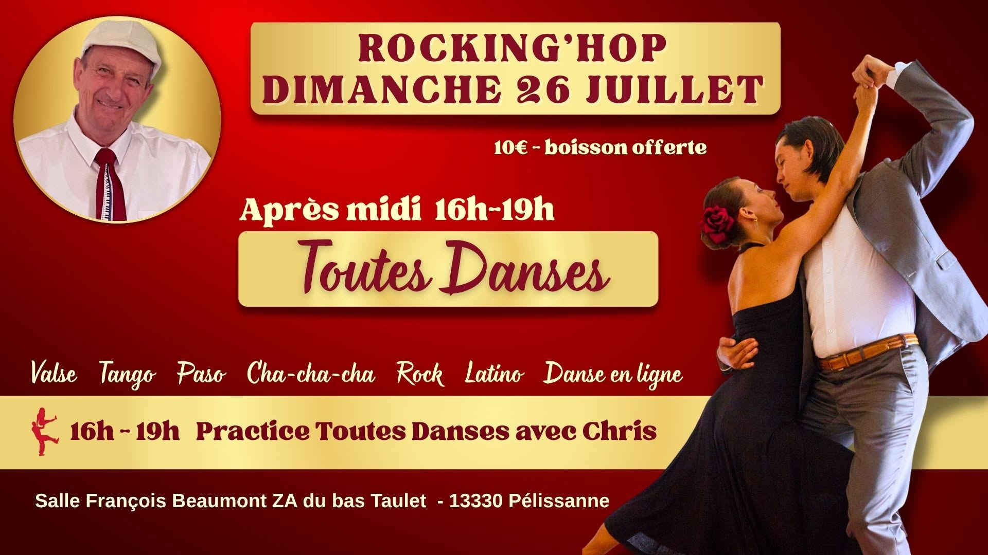 Après-midi Toutes Danses dimanche 26 juillet à Rocking'hop