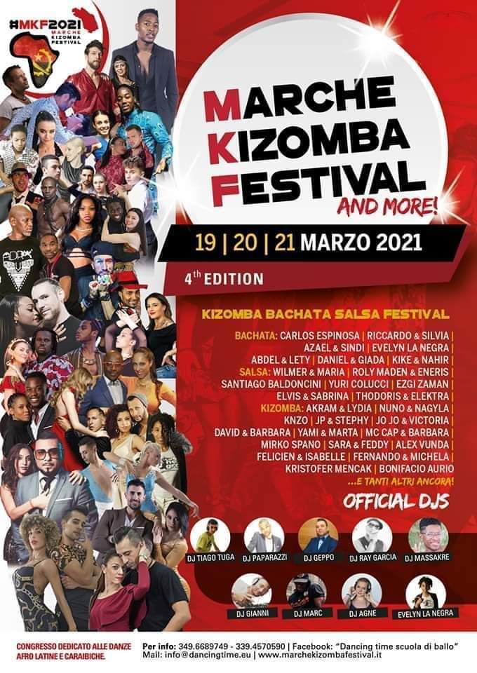 Marche Kizomba Festival and more 19 20 21 Marzo 2021