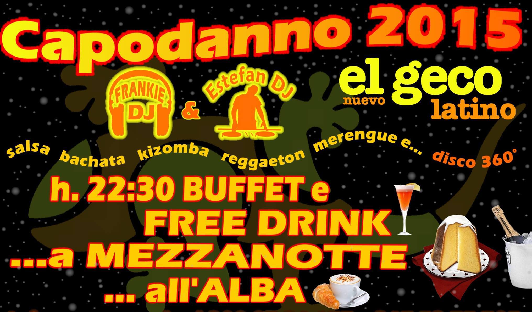 CAPODANNO GECO LATINO 2015...QUALITA' AL MIGLIOR PREZZO!! DA NON PERDERE!!