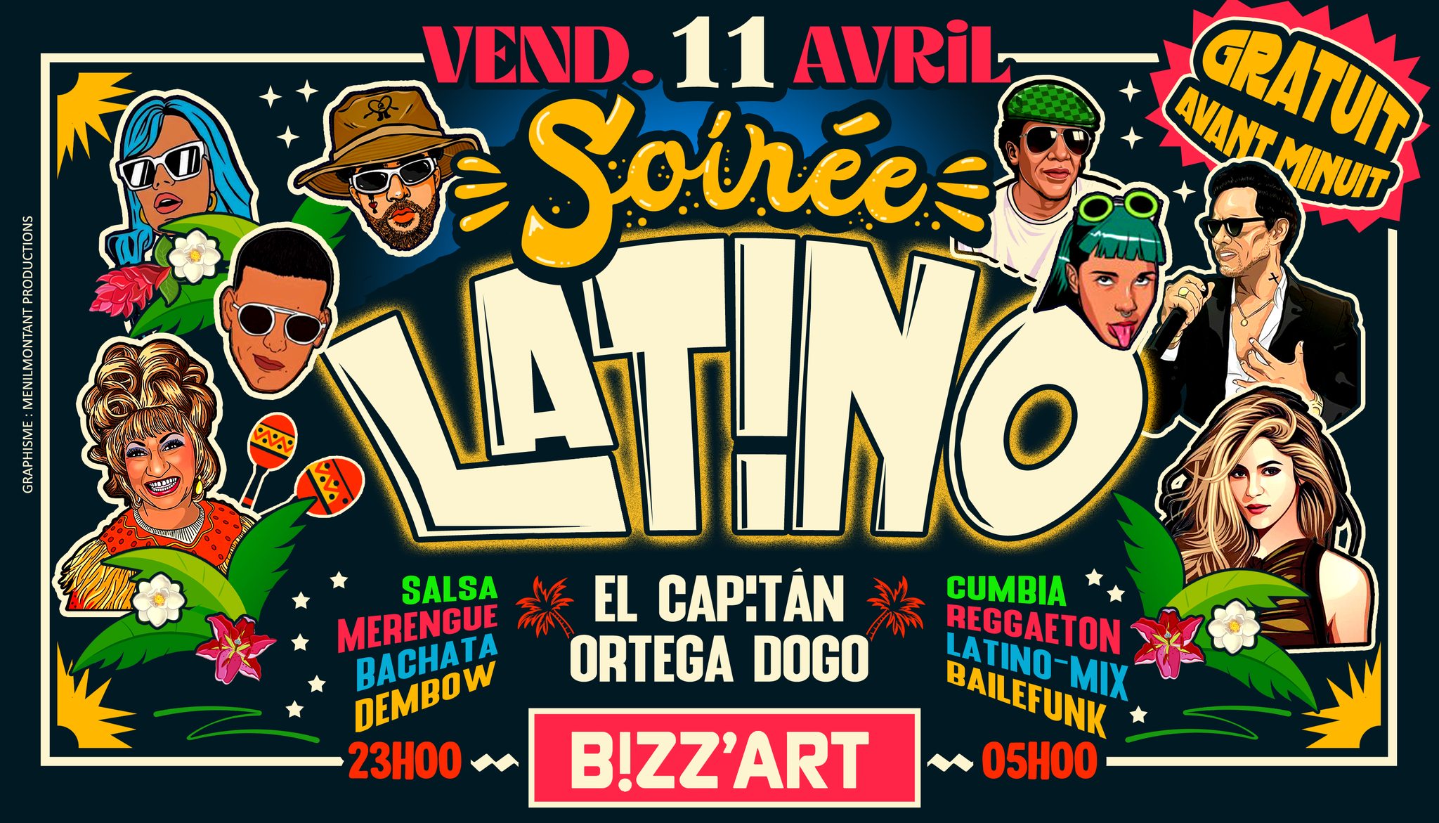 SOiRรE LATiNO x CANAL ST MARTIN ๐ด Vendredi 23 Mai 2025 ๐ ๐บ au B!ZZART