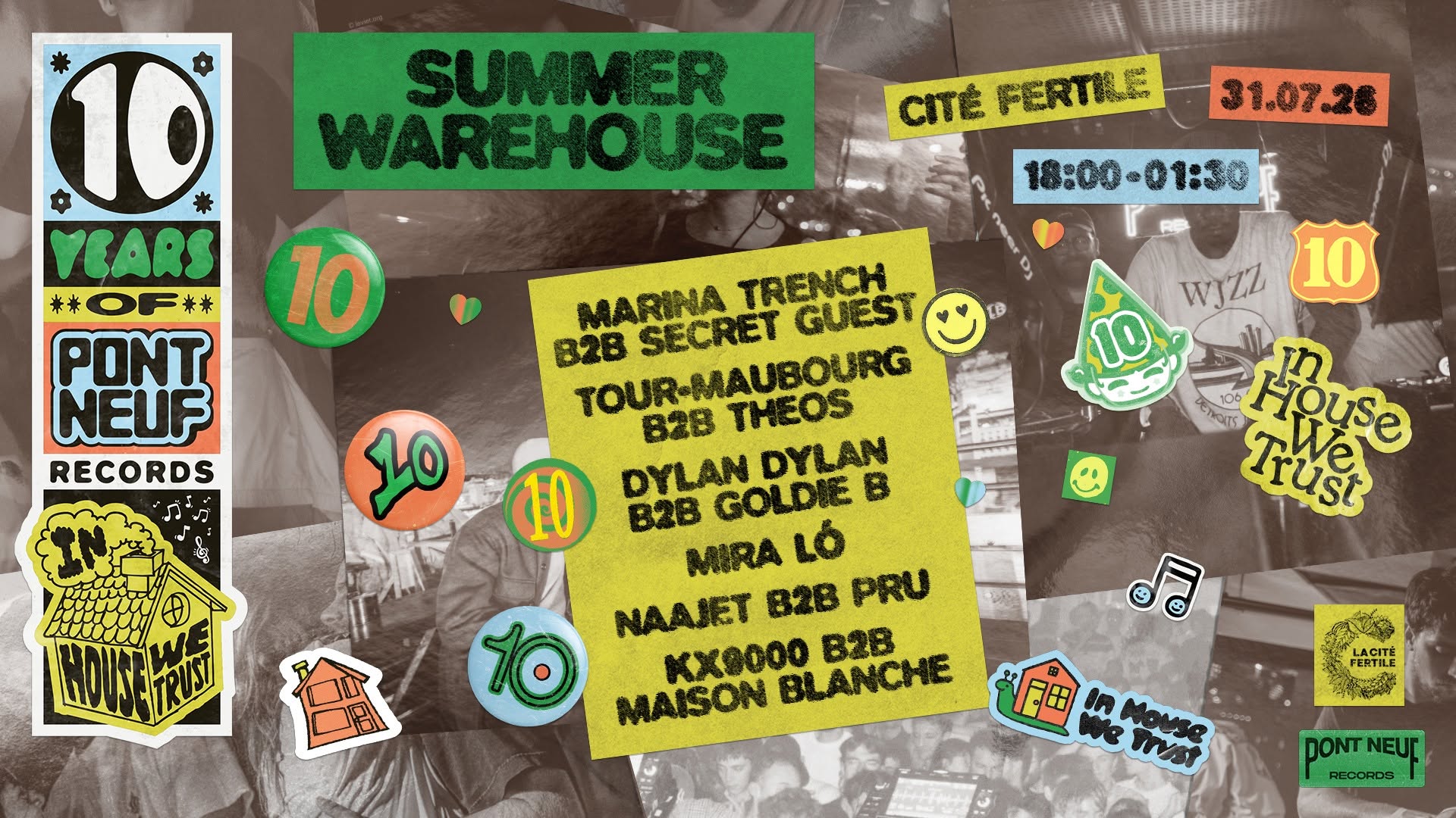 PONT NEUF 10 YEARS SUMMER WAREHOUSE