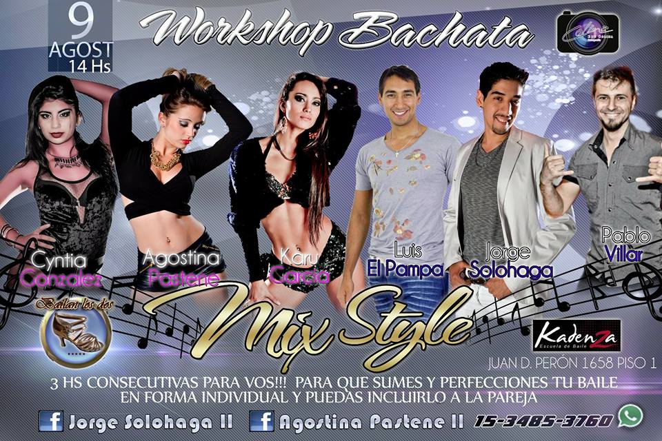 Taller MIX STYLE de BACHATA 09 08 15