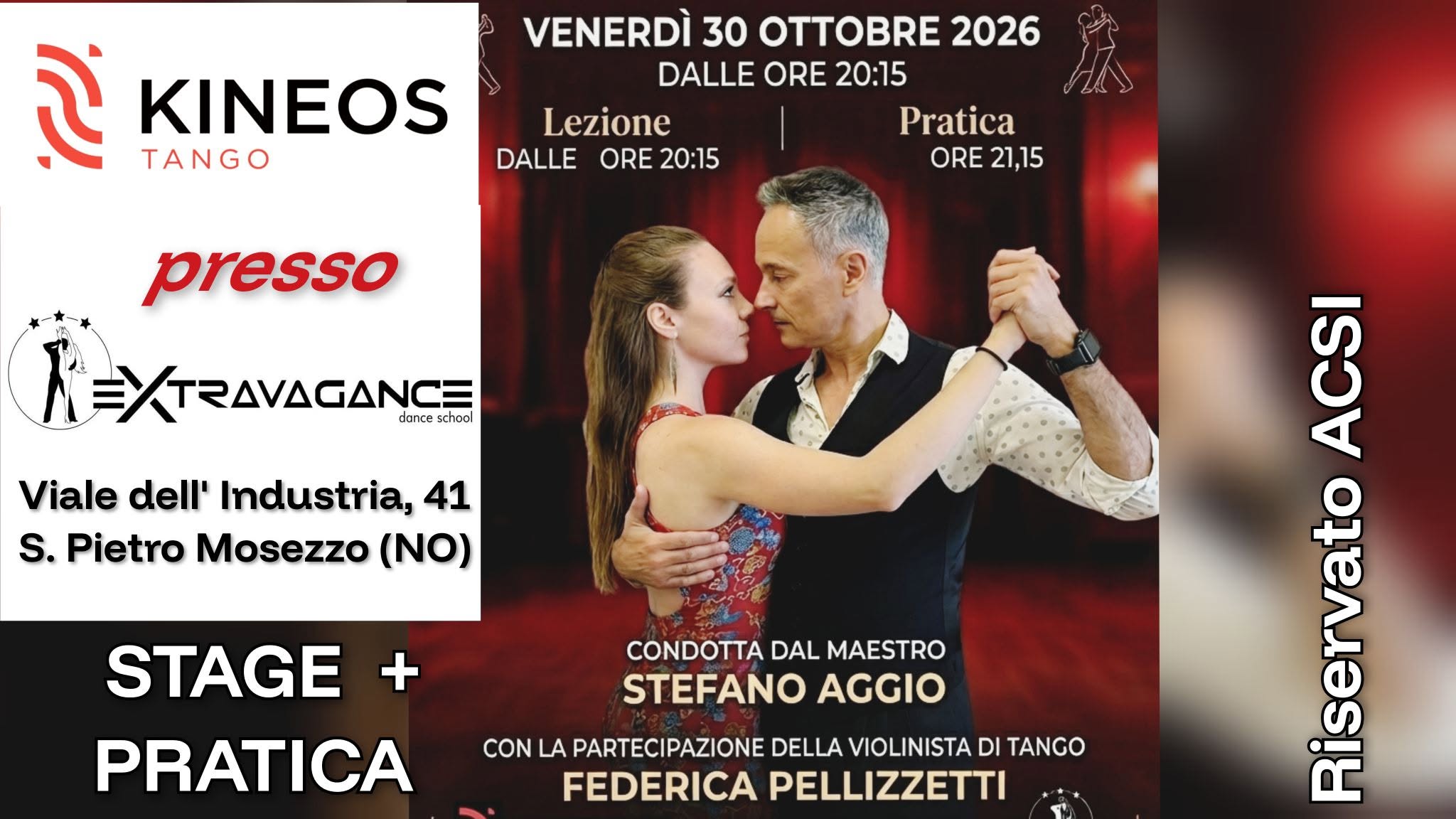 TANGO arg. STAGE + PRATICA by Kìneos a S. Pietro Mosezzo (NO)