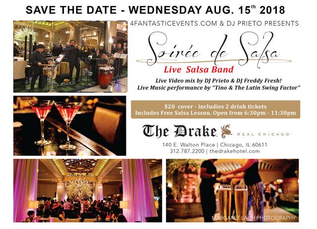 Live Band Soirée de Salsa at The Drake Hotel (Include 2 Drinks)