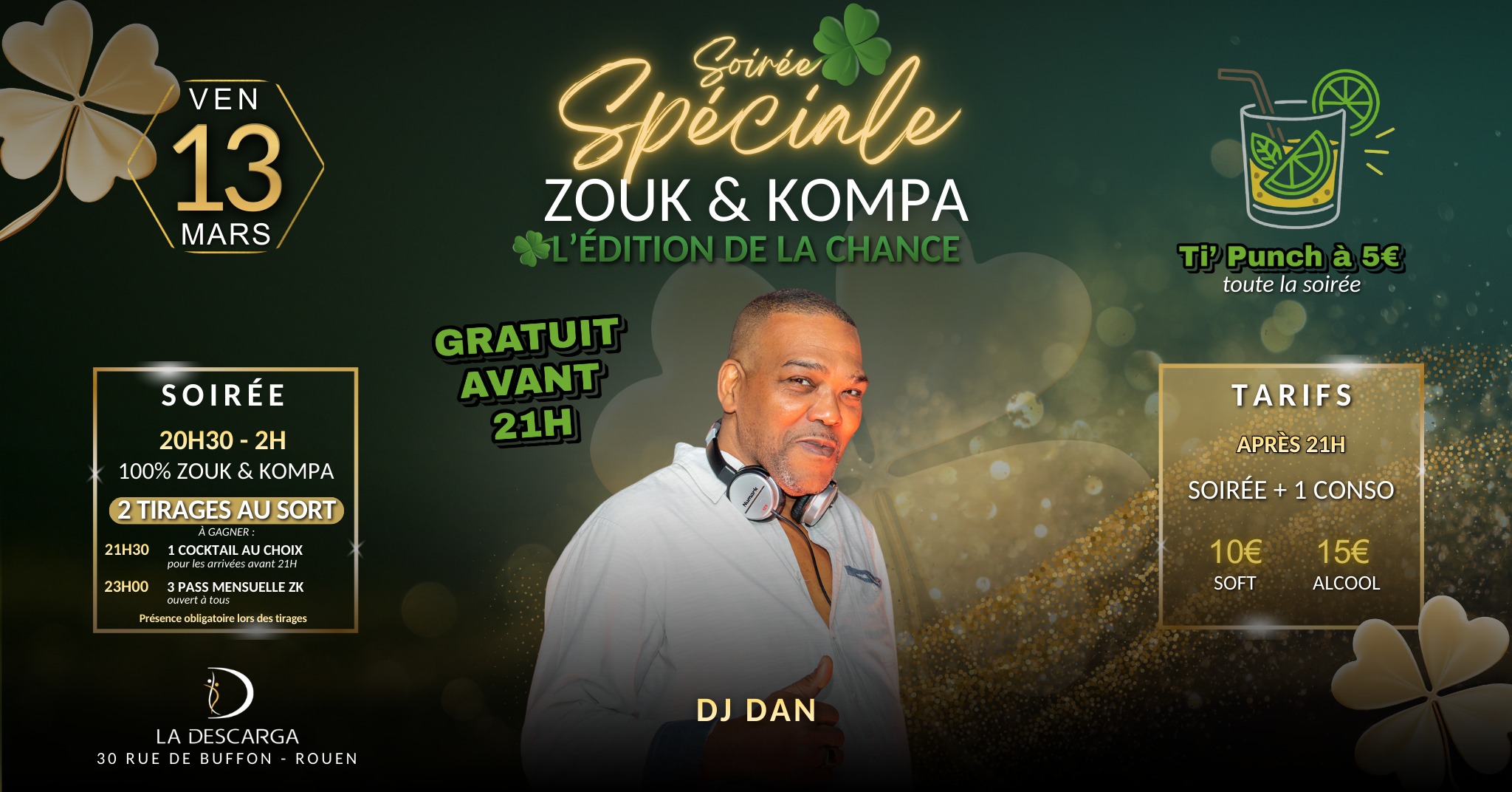 ๐ Soirรฉe Spรฉciale Zouk Kompa ๐โ๐ฬ๐๐๐๐๐๐ ๐๐ ๐๐ ๐๐๐๐๐๐