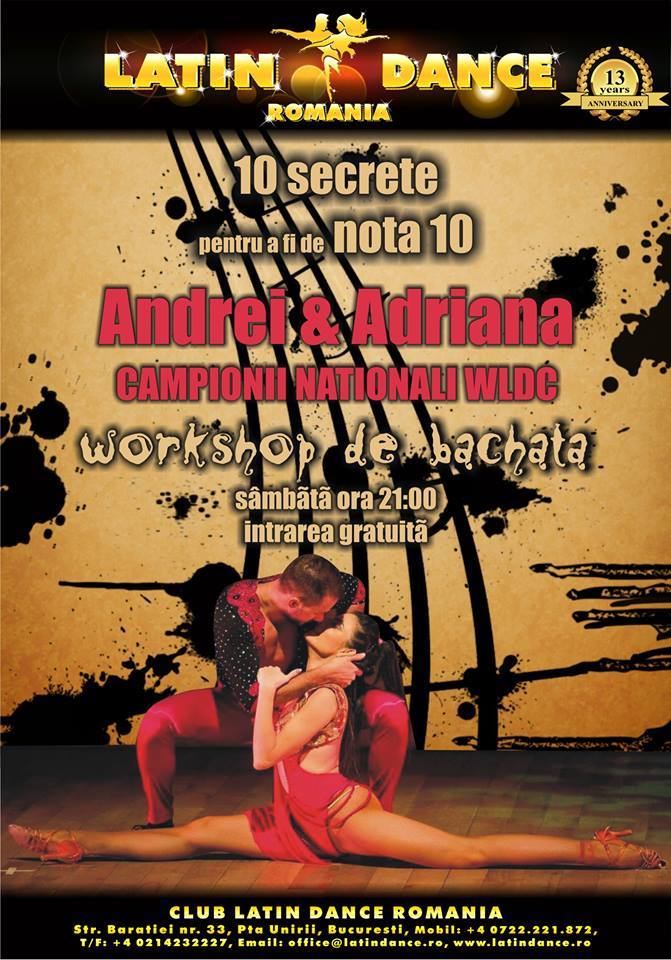 10 secrete pentru a fi de nota 10 - workshop bachata