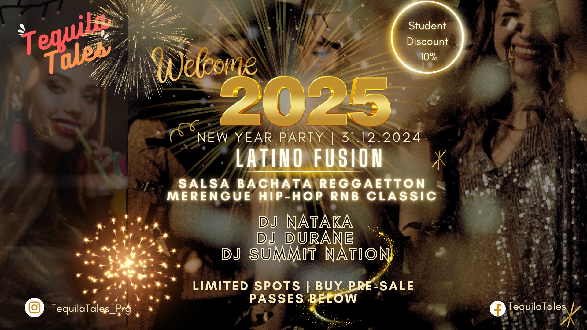 Welcome 2025 w Latino Fusion (Pre-Sale Disc. Passes)