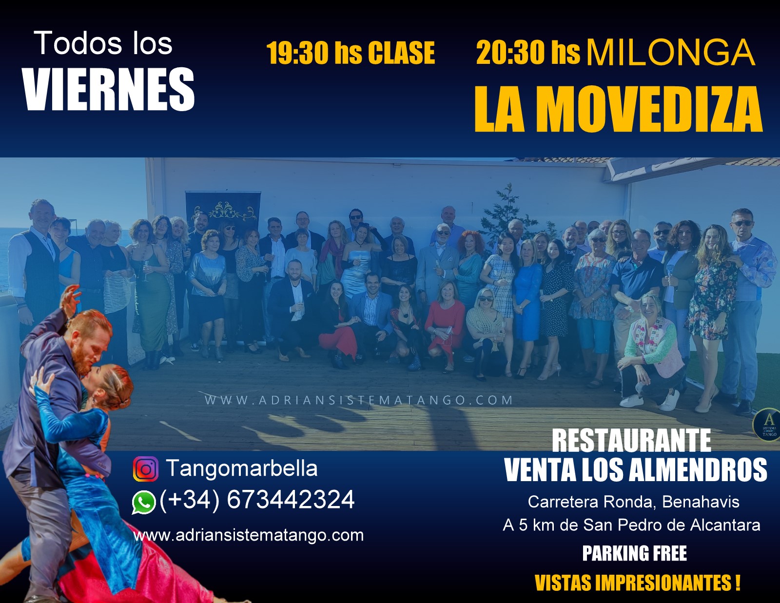 Viernes de Tango en Marbella Benahavis. Venta los Almendros