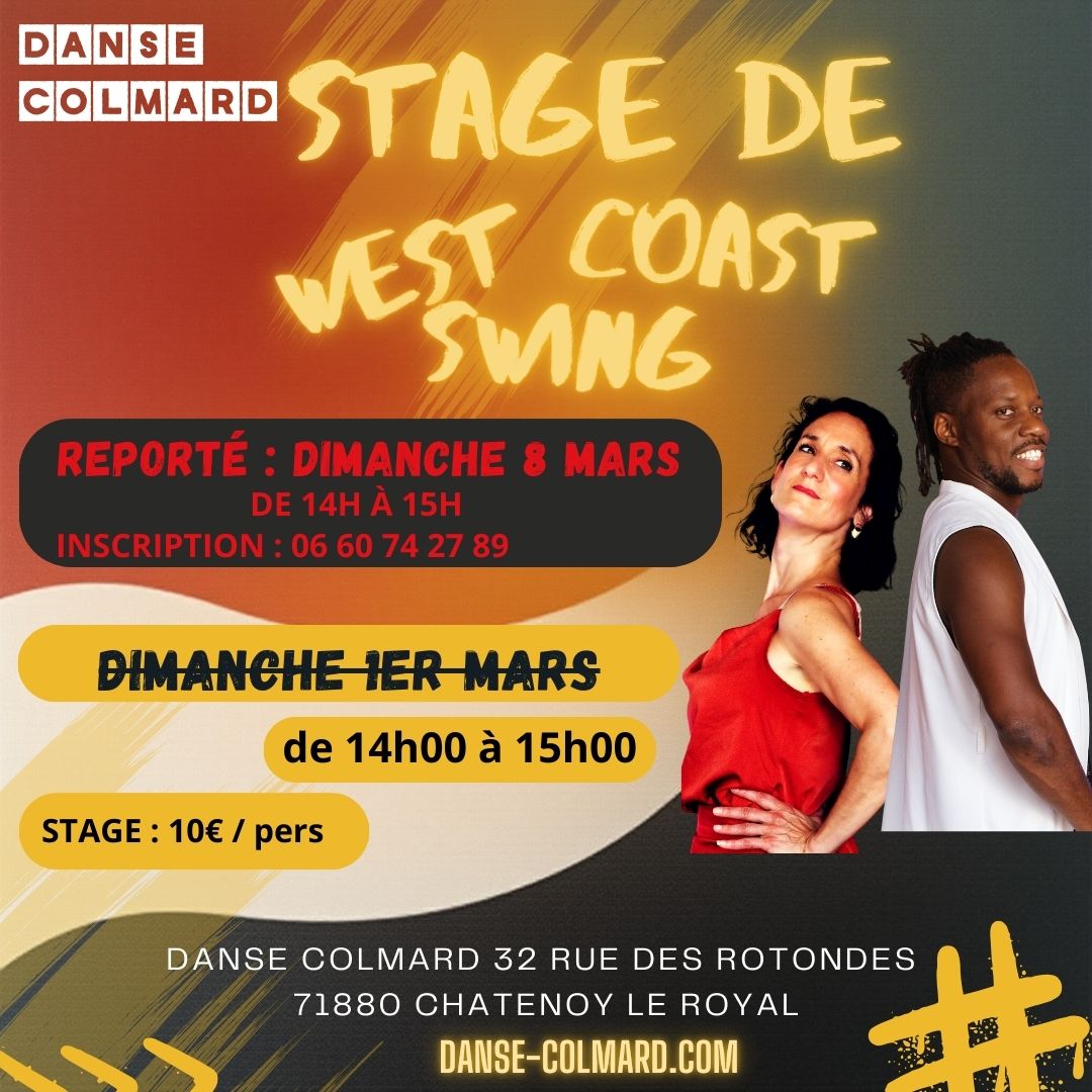 Stage de west coast swing