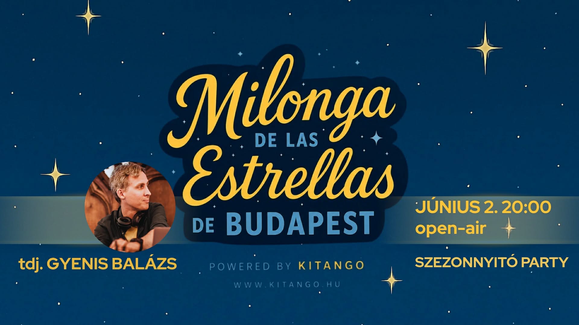 Milonga de las Estrellas - szezonnyitó - tdj. Gyenis Balázs