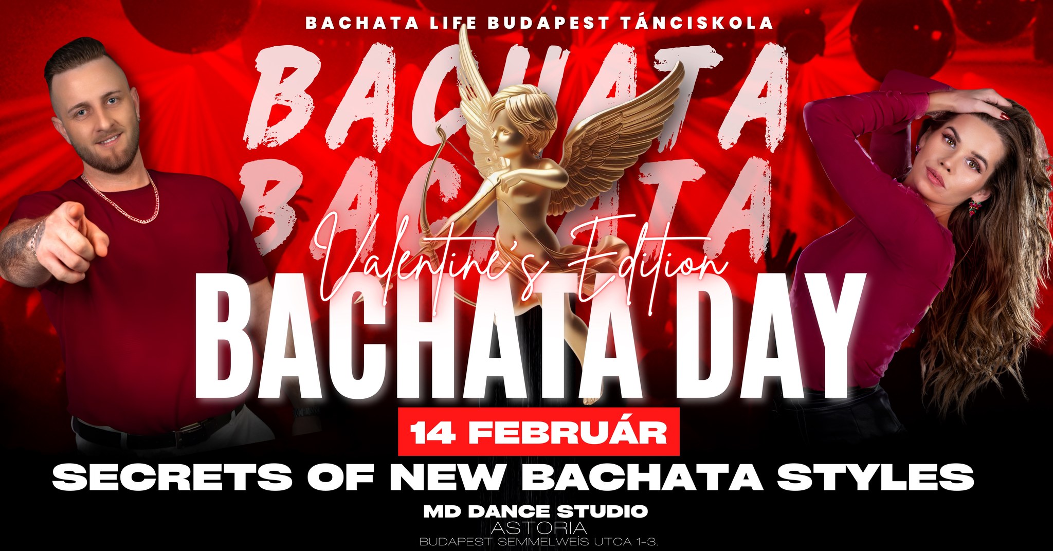 Bachata Day Budapest Secrets of New Bachata Styles Valentine’s Edition💘