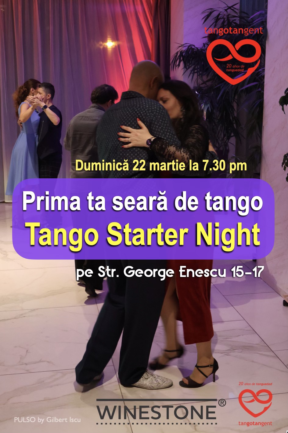 Prima mea seară de tango - Tango Starter Night la Milonga Enesco duminică la 7.30 (Rest. Winestone)