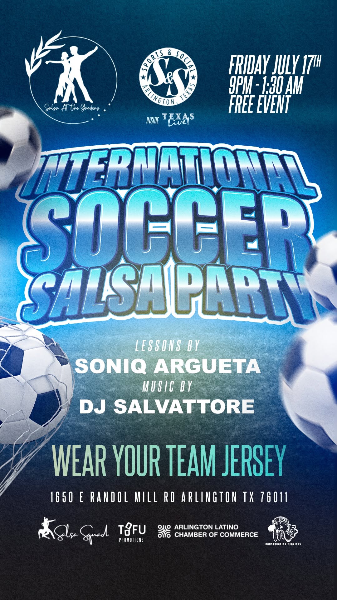International Soccer Salsa Party @ Texas Live