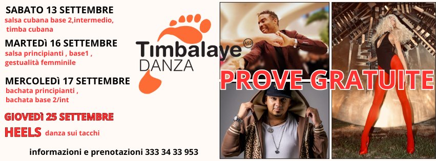 OPEN DAY TIMBALAYE DANZA latino e heels