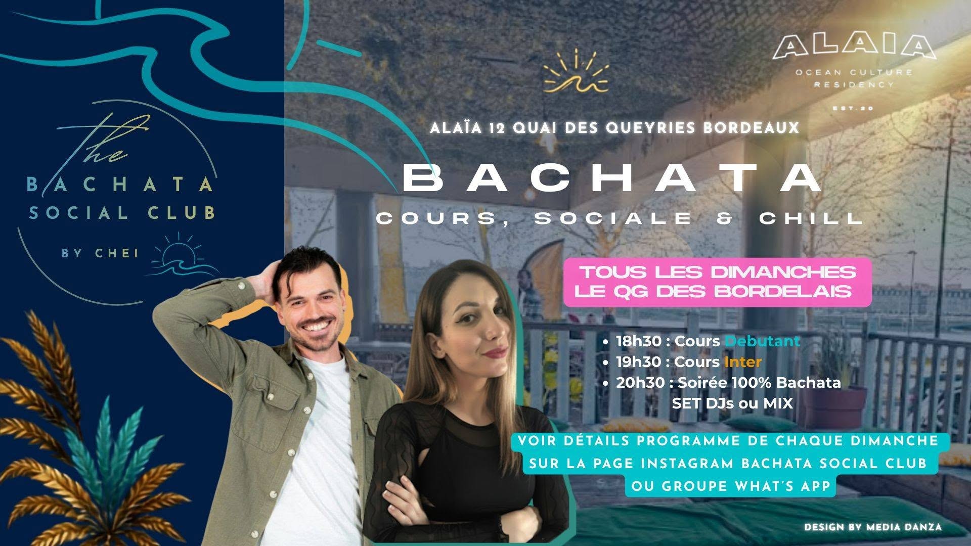 Alaïa 100% Bachata - Cours, Soirée & DJ set 🌅💗 Bordeaux