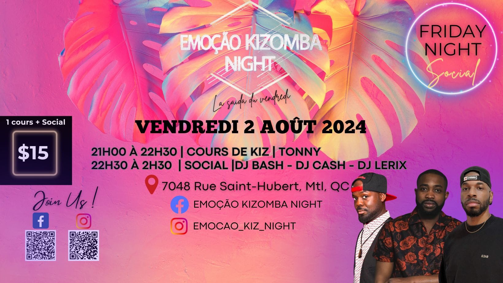 Emoção Kizomba Night, Your Friday Saïda!