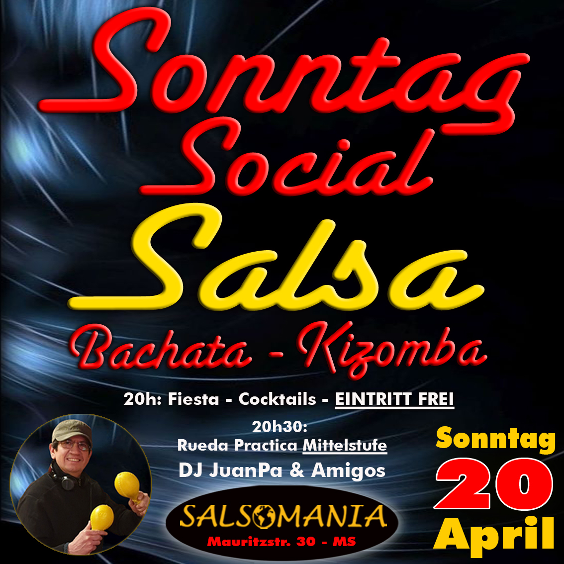 Sonntag Social - SALSA - BACHATA - KOZOMBA All Styles