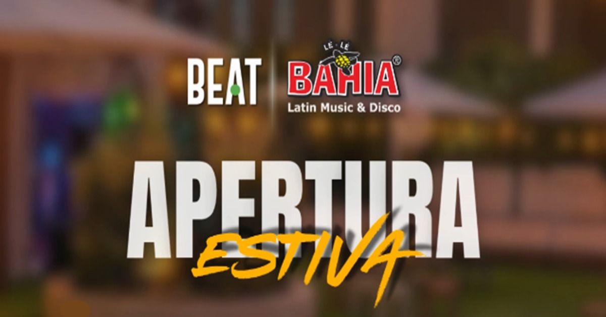 Estate 2026 - a partire da Venerdì 22 Maggio presso il Beat di Arcore