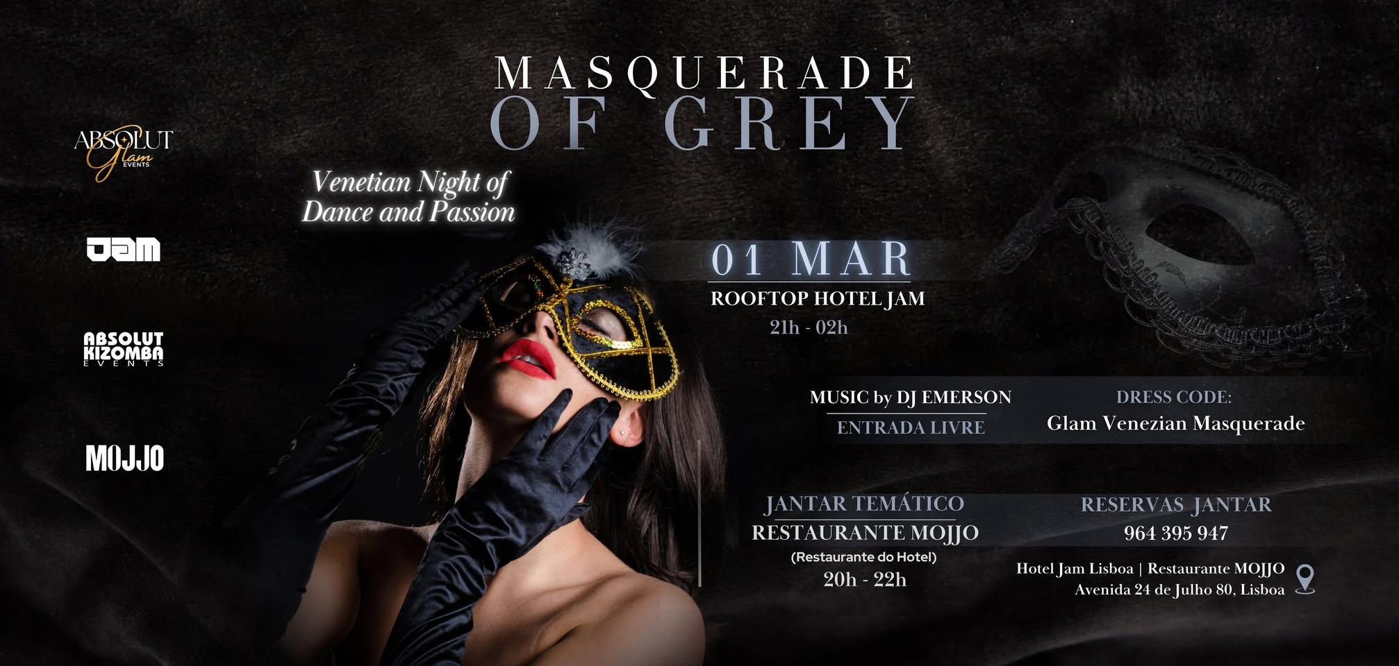 CARNAVAL - Jantar & Masquerade Party 🎭