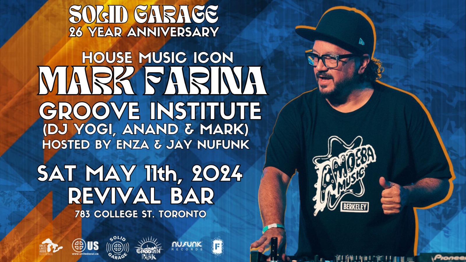 Solid Garage 26 Year Party w Mark Farina & Groove Institute