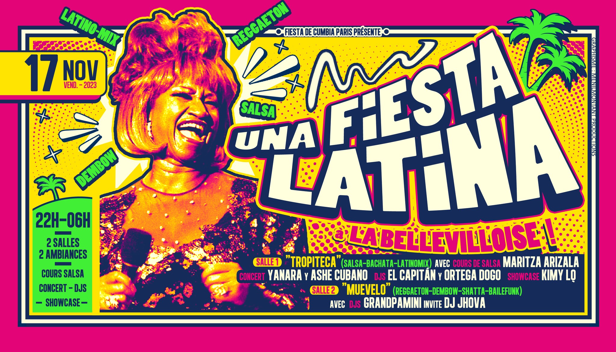 UNA FiESTA LATiNA à La Bellevilloise (#Salsa #Reggaeton #Cumbia #Bachata #Merengue #LatinoMix)