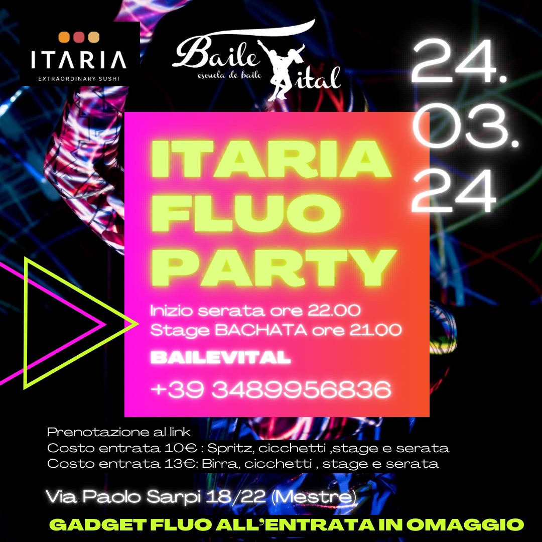 ITARIA FLUO PARTY LATIN -Baile Vital