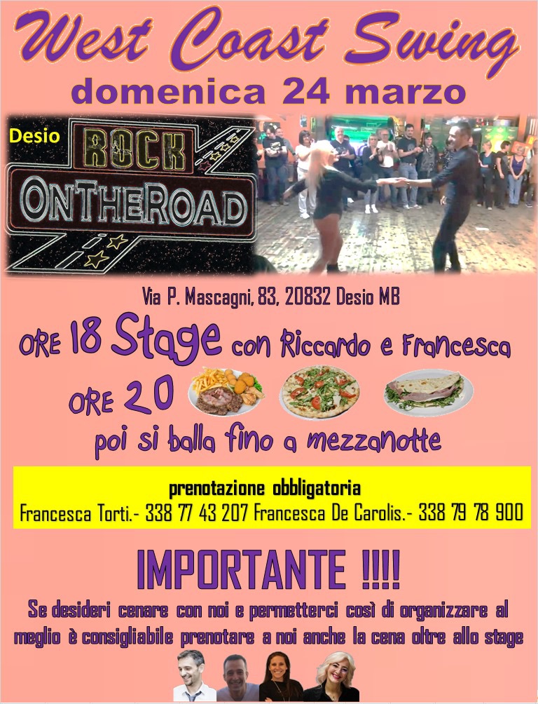 West coast swing al RockOnTheRoad.. INIZIAMO!