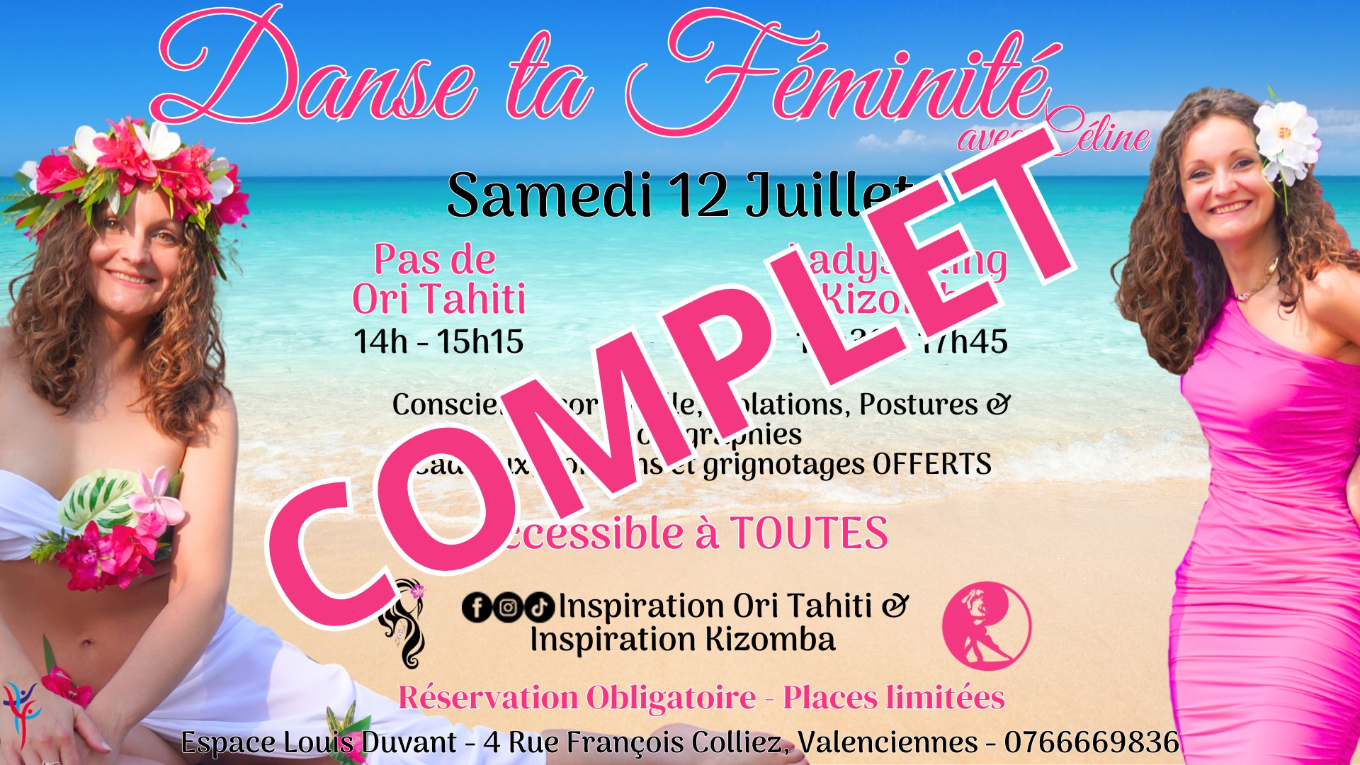 🌺 Danse ta féminité 🌺 Ori Tahiti & Ladystyling Kizomba 💃🏻 Accessible à TOUTES
