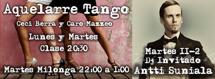 Aquelarre Tango Martes 11-2 Dj Invitado Antti Suniala