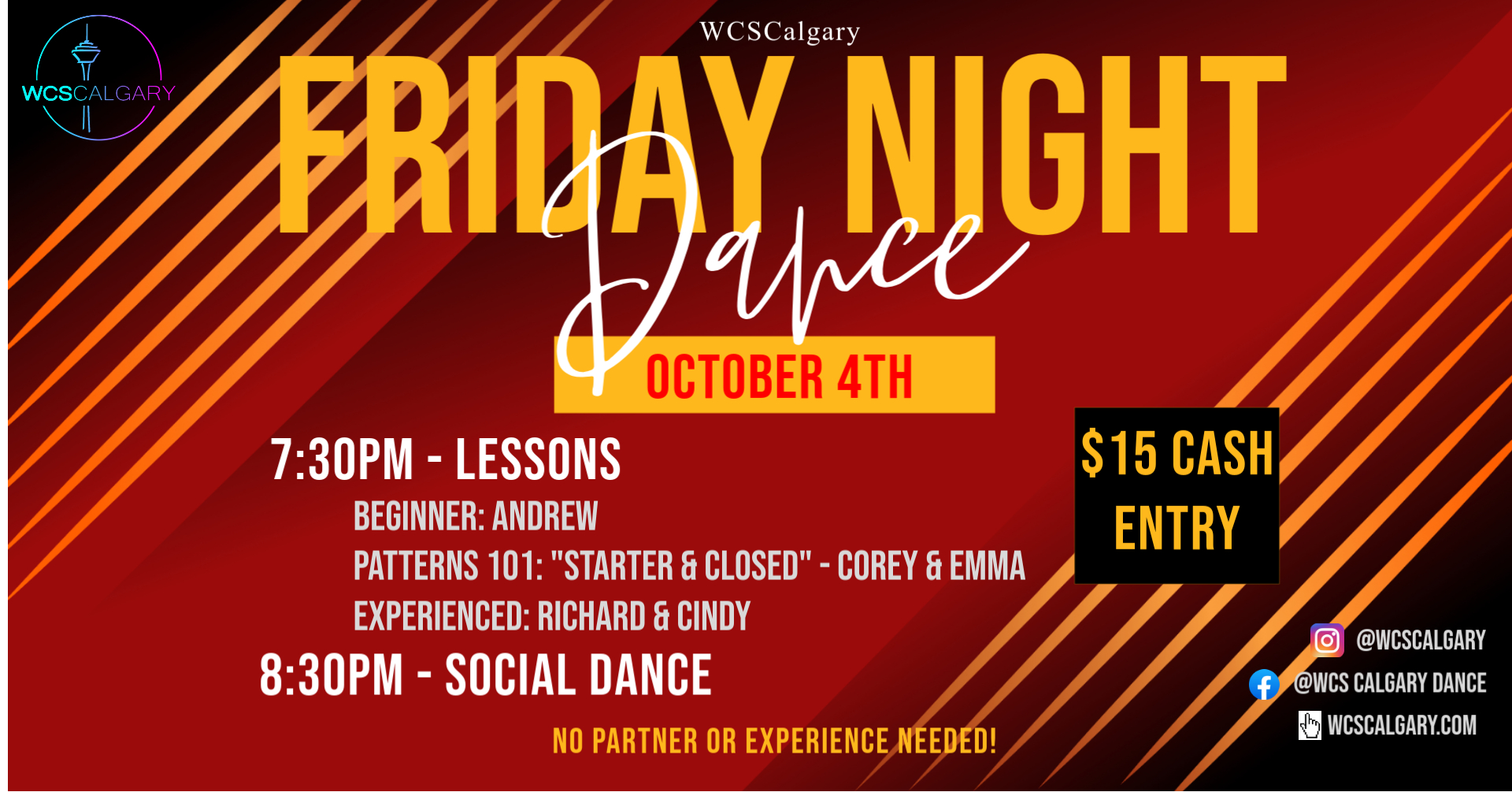Friday Night WCS Dance!