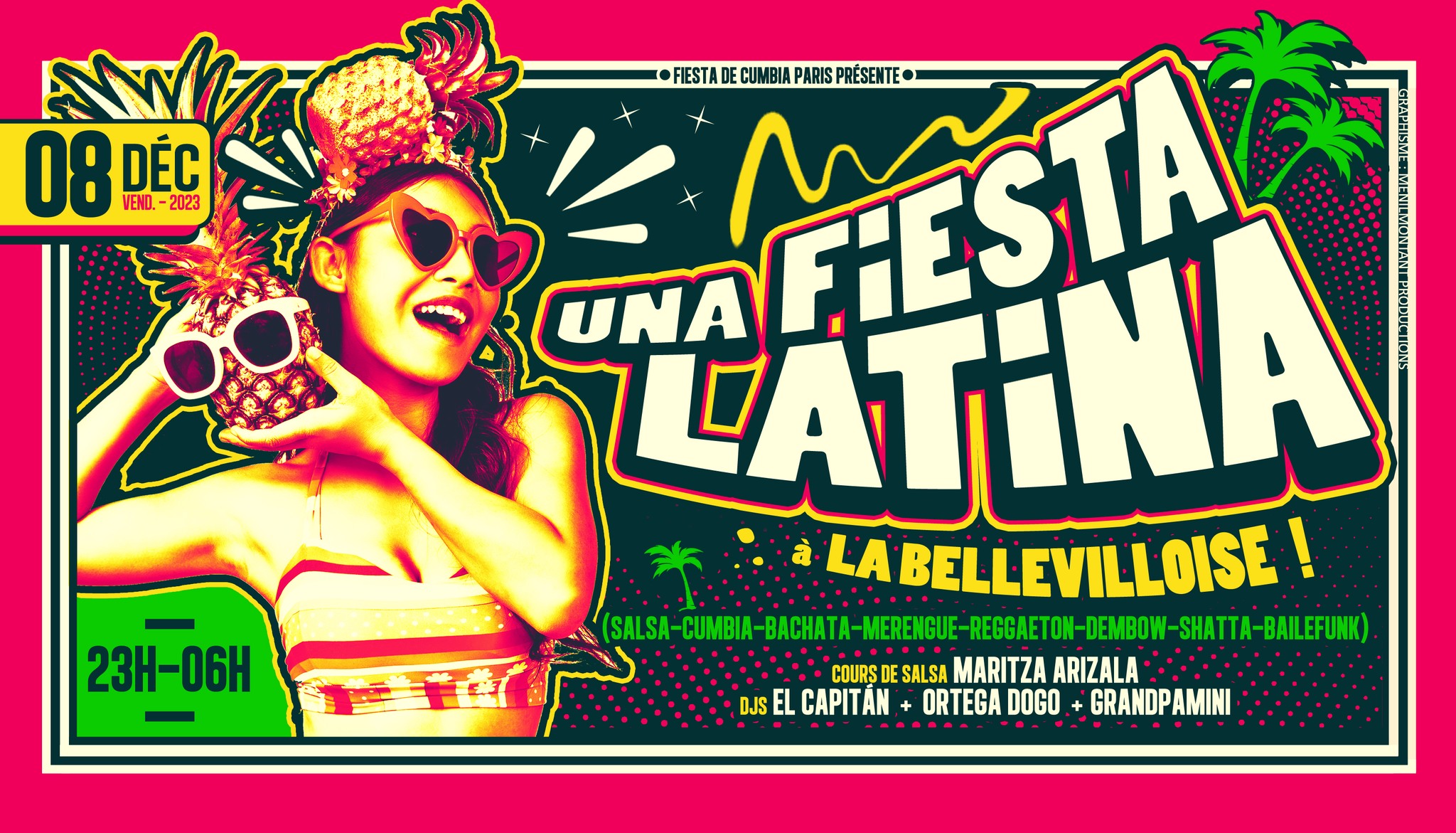 UNA FiESTA LATiNA à La Bellevilloise #Salsa #Reggaeton #Cumbia #Merengue #Bachata #Dembow #LatinoMix