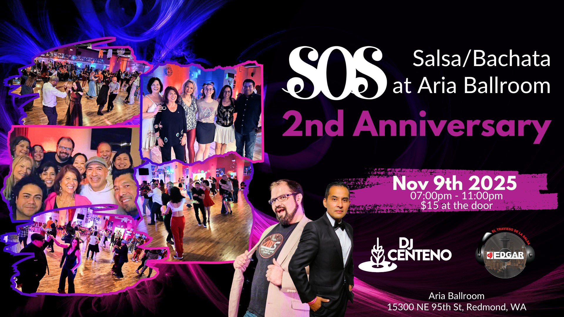 eSOeS - Salsa Bachata at Aria Ballroom Second Anniversary November 9th