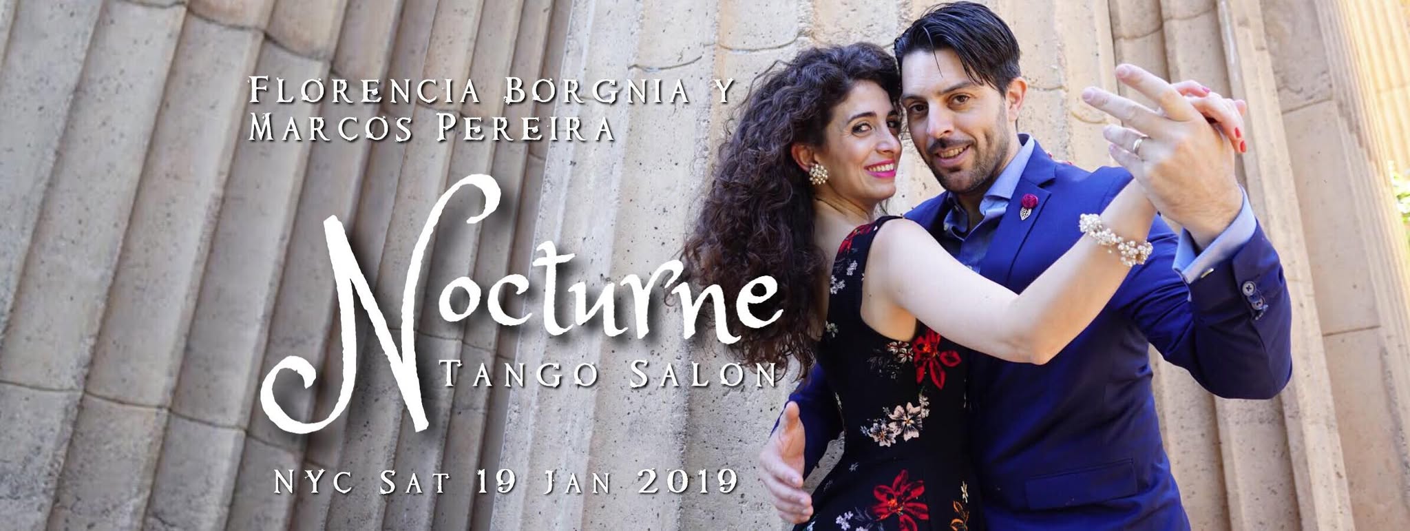 Nocturne Tango Salon, bailan Florencia y Marcos
