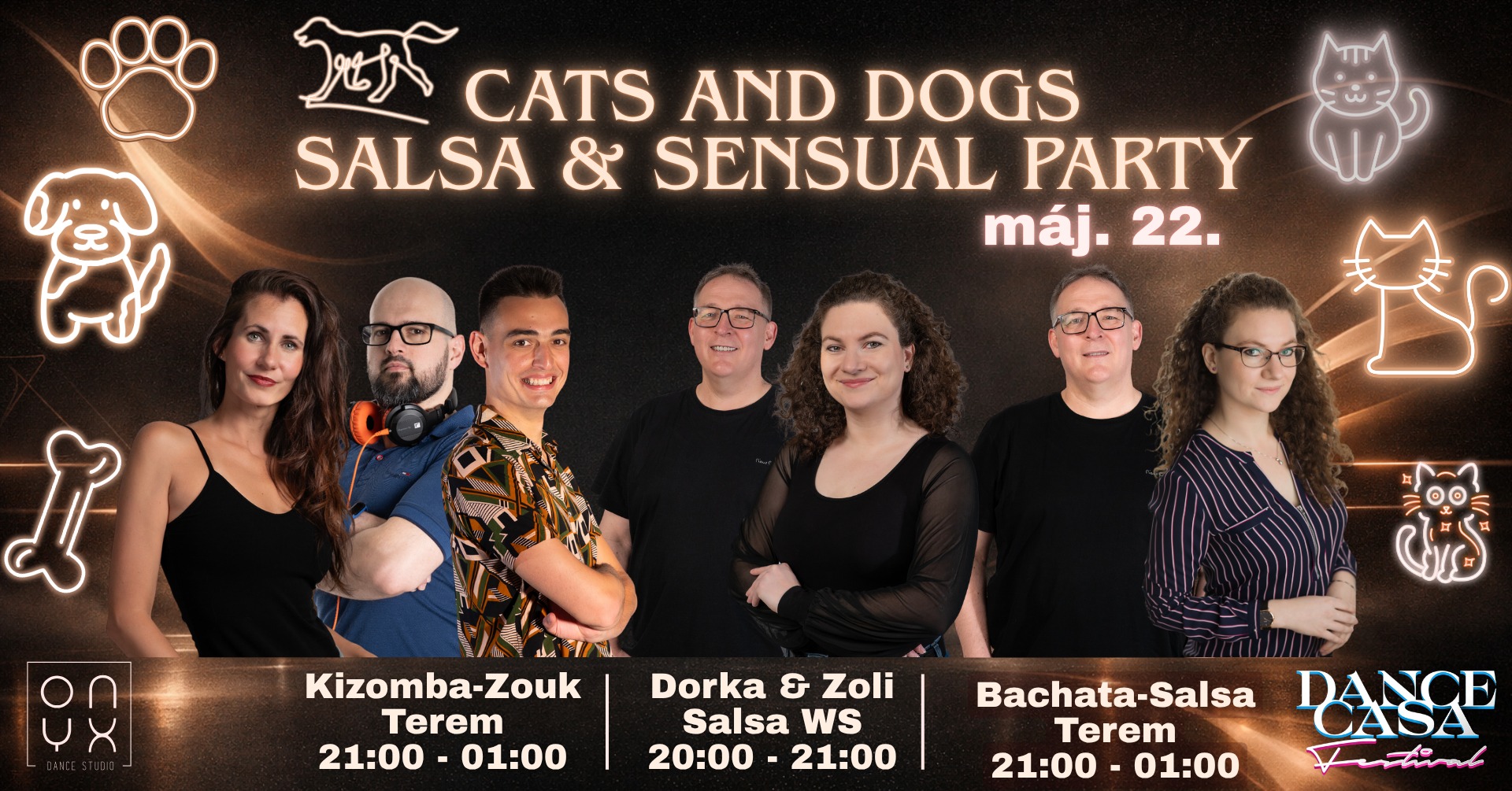 🐕 Cats & Dogs Salsa & Sensual Party 🐈 - Dance Casa Promo