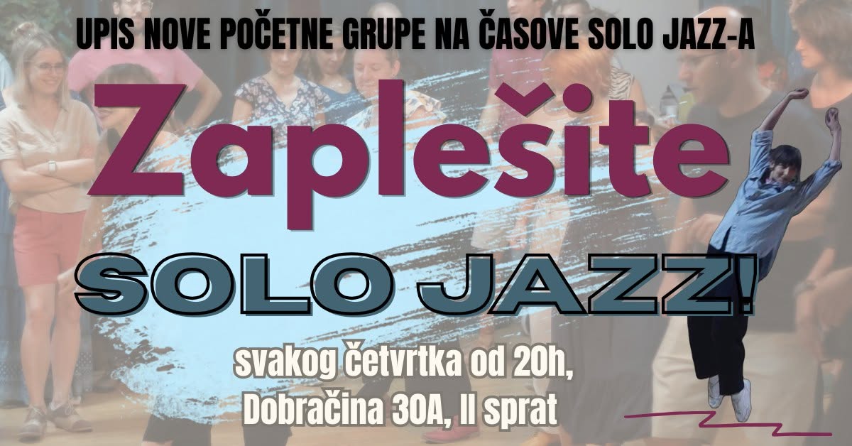 ZAPLEŠITE SOLO JAZZ! Upis nove početne grupe! 🎷