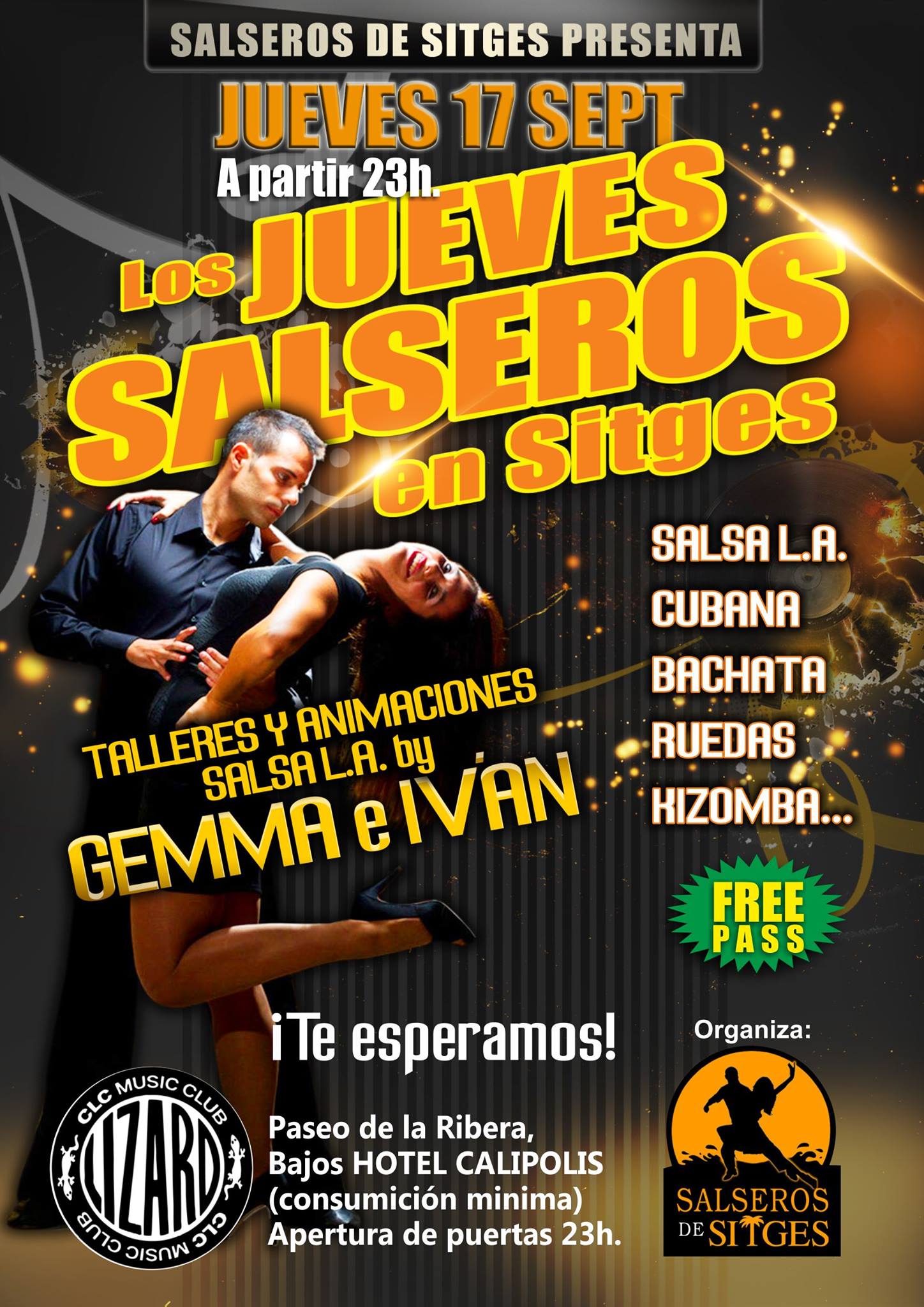 "Los Jueves Salseros en Sitges" con Gemma e Iván