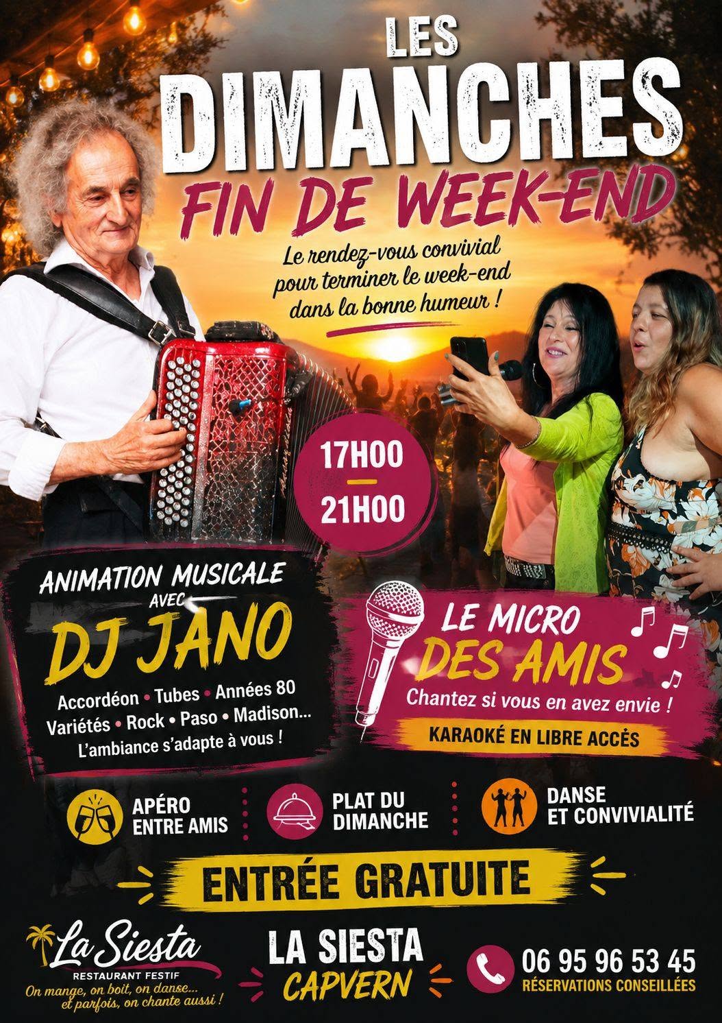 Les dimanches de La Siesta