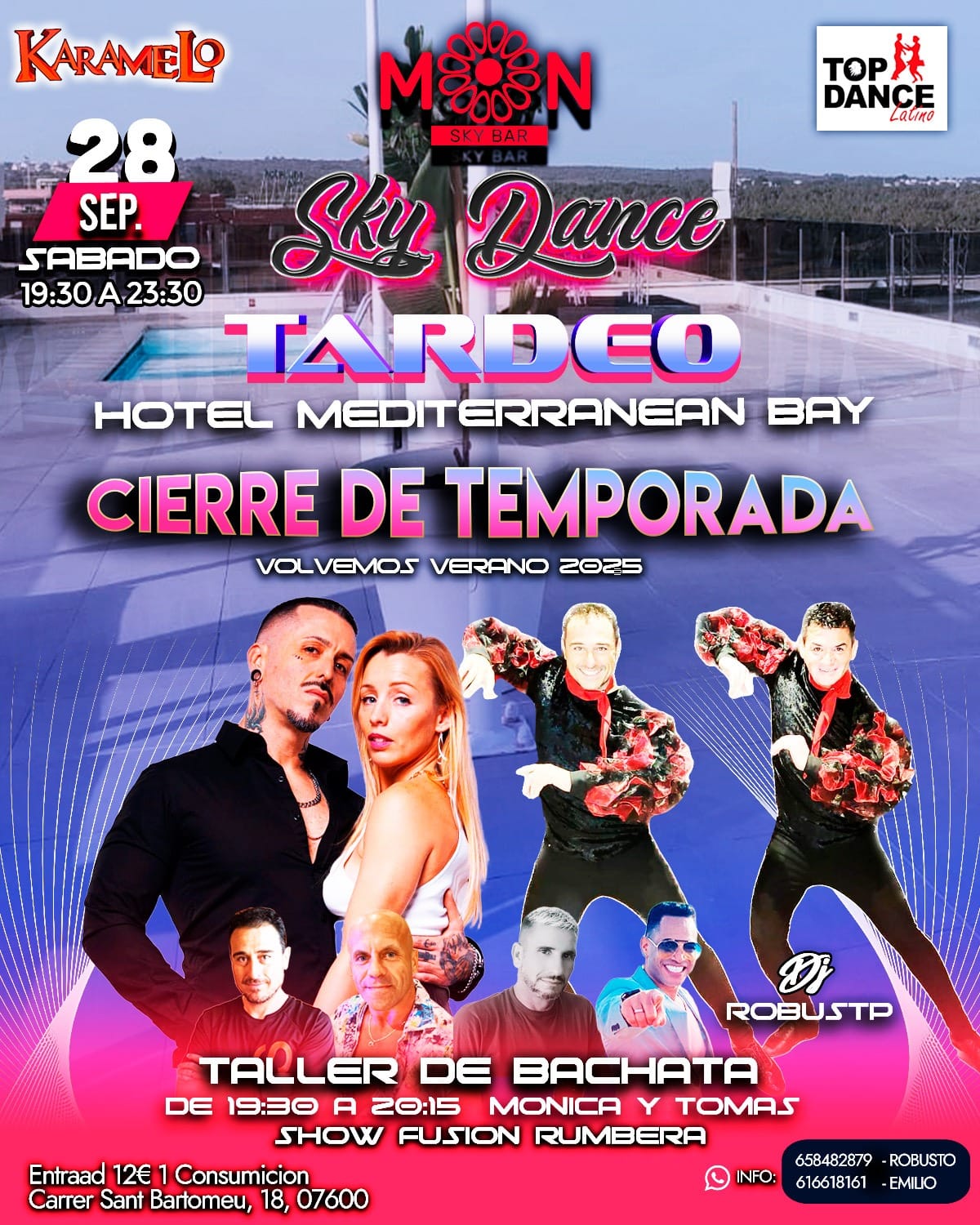 Skydance con Mónica y Tomas. Cierre de Temporada
