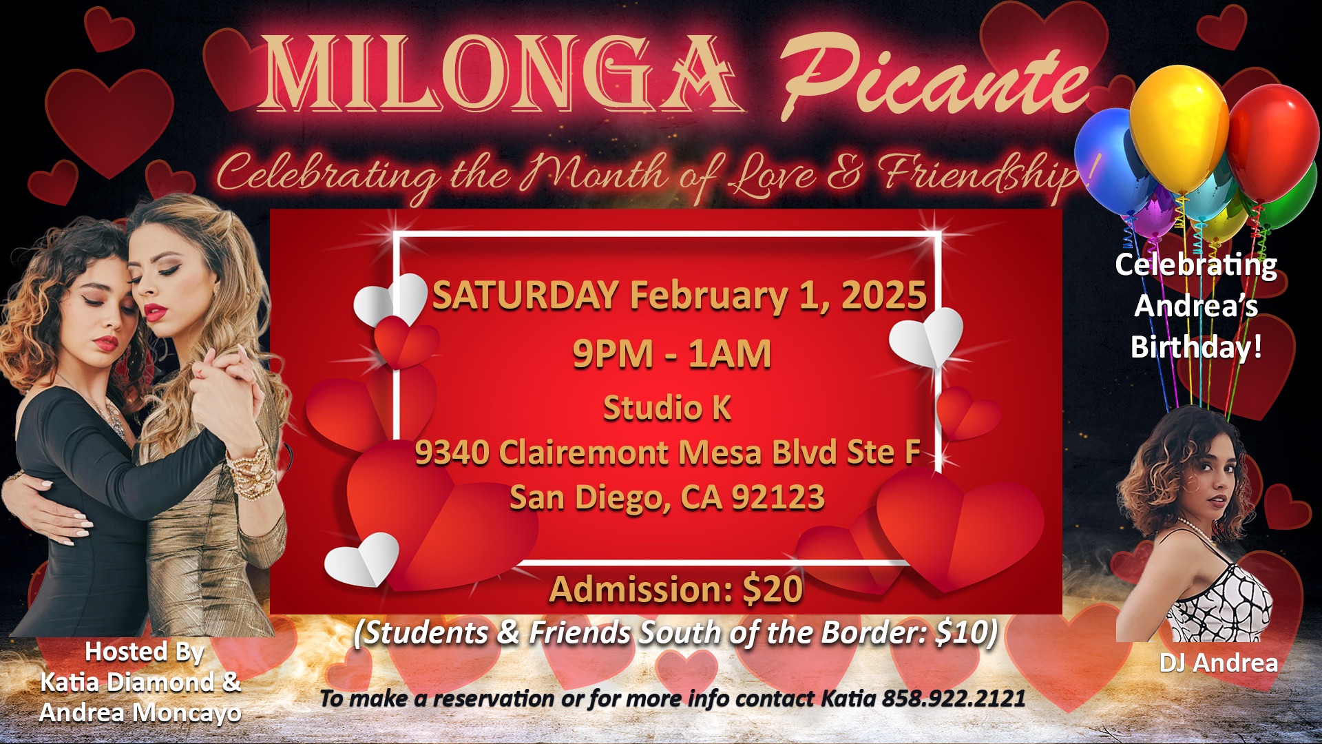 Milonga Picante 🌶️ Celebrating ♥️ & Friendship and Andrea’s 🥳