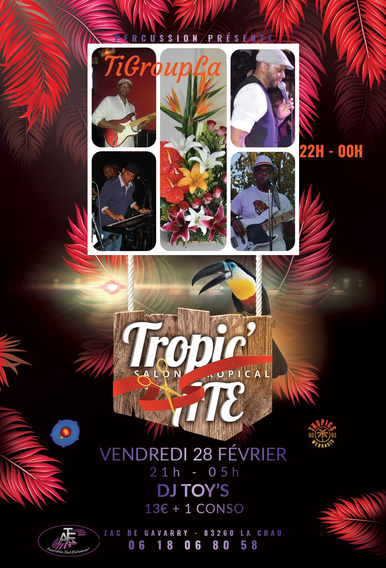 ♪♪♪Ti Group La en live♪♪♪ - inauguration Tropic'ATE zouk kompa