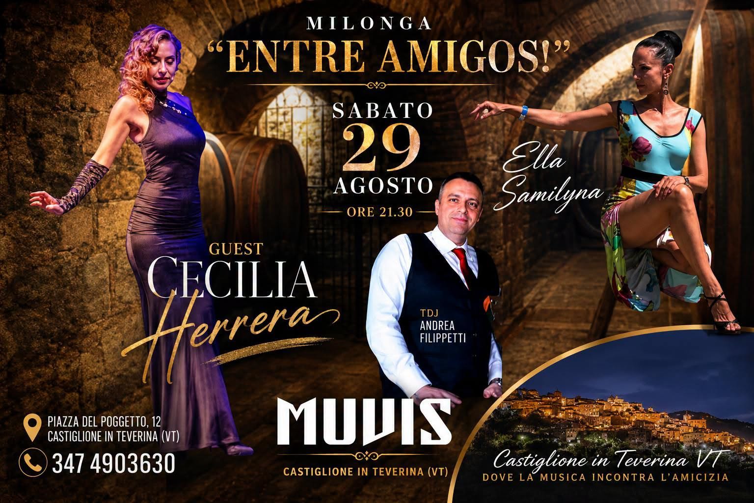 "Milonga Entre Amigos!" - MUVIS Museo del Vino - Piazza del Poggetto n 12 Castiglione in Teverina VT