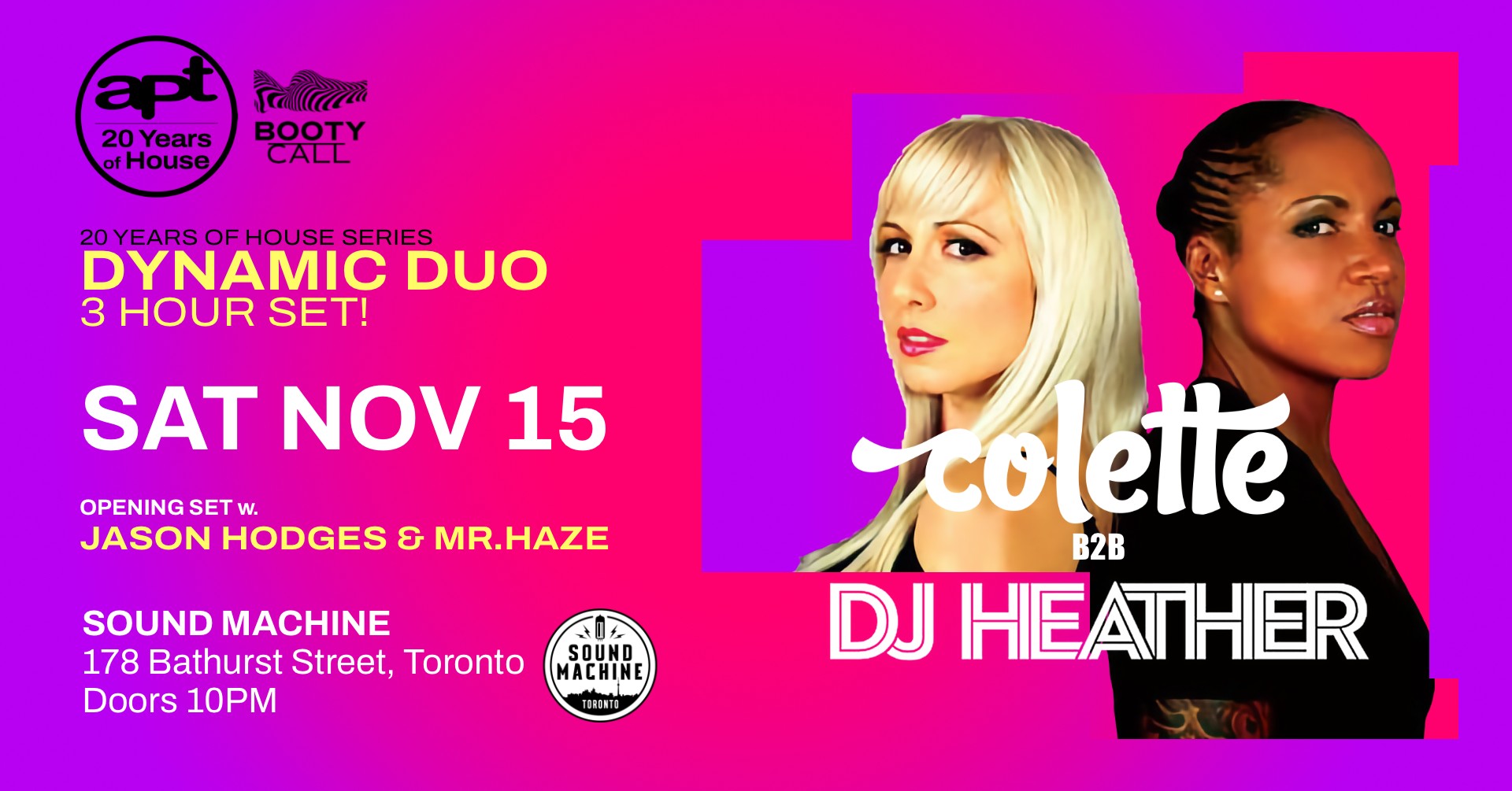 COLETTE b2b DJ HEATHER : DYNAMIC DUO : 3 HOUR SET
