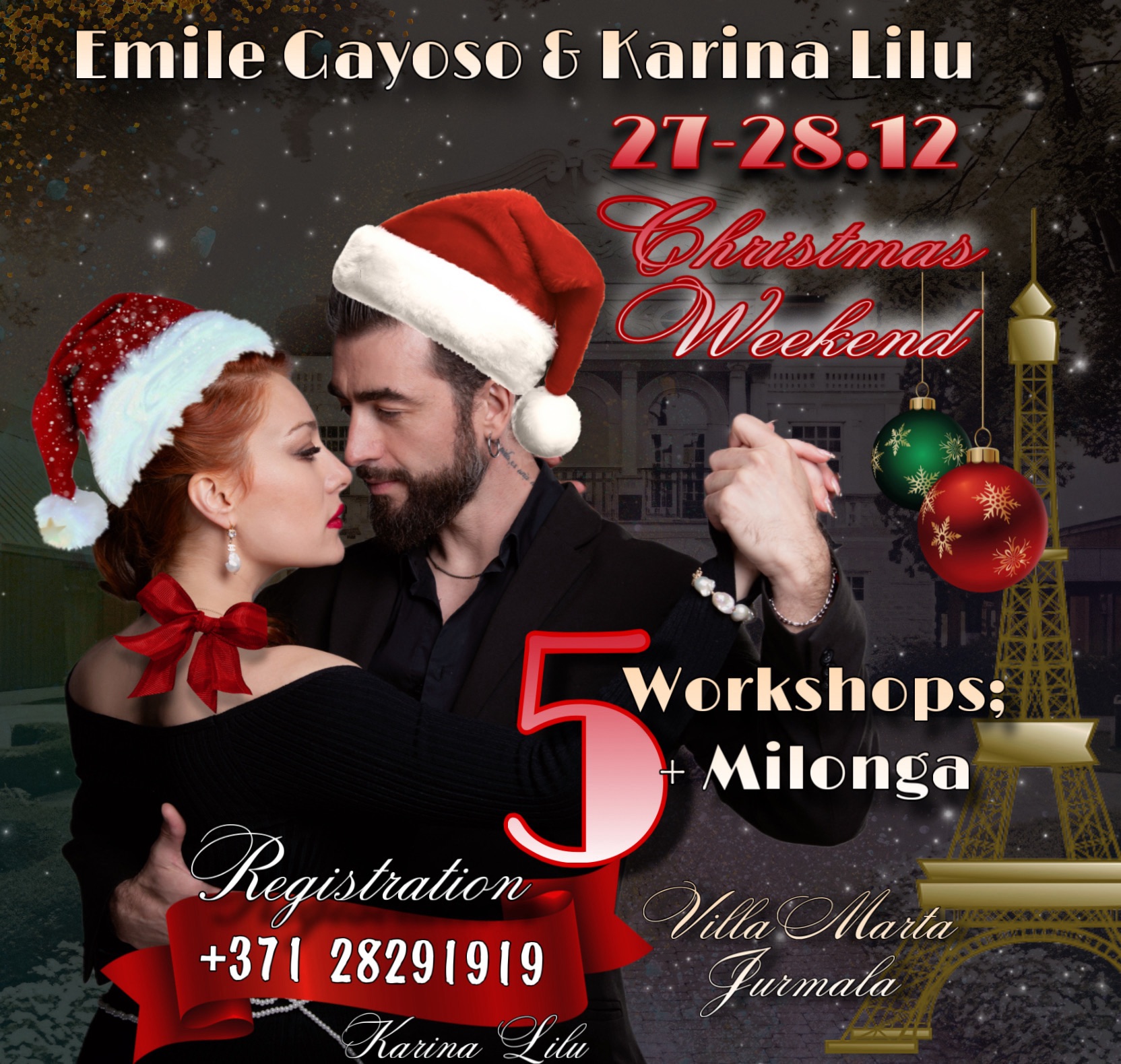🎄Christmas Tango Weekend- “Villa Marta” 🎅✨