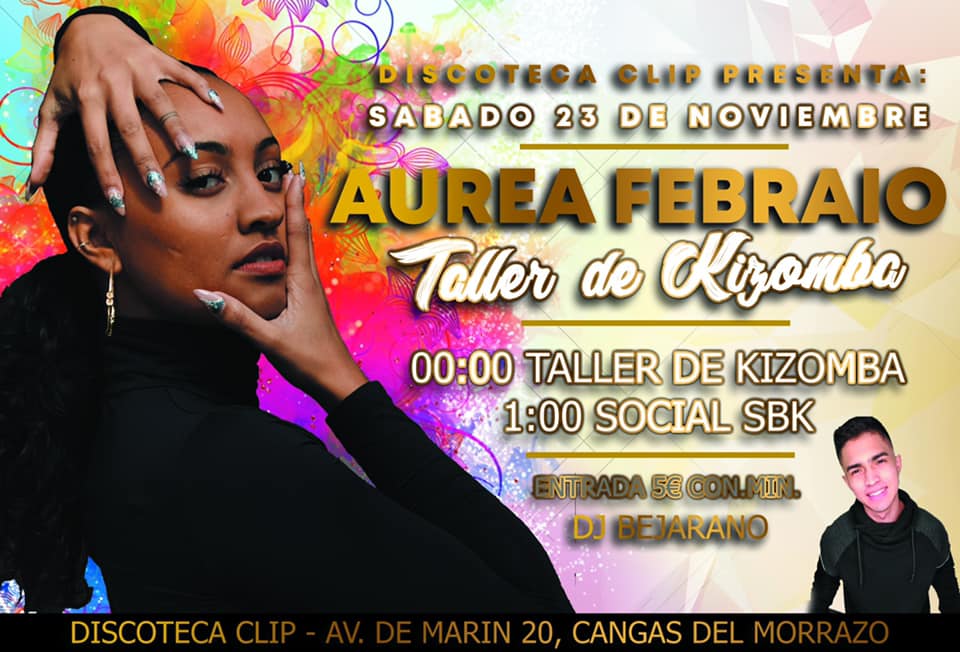 Taller de Kizomba con Aurea Febraio - SOCIALCLIP cangas