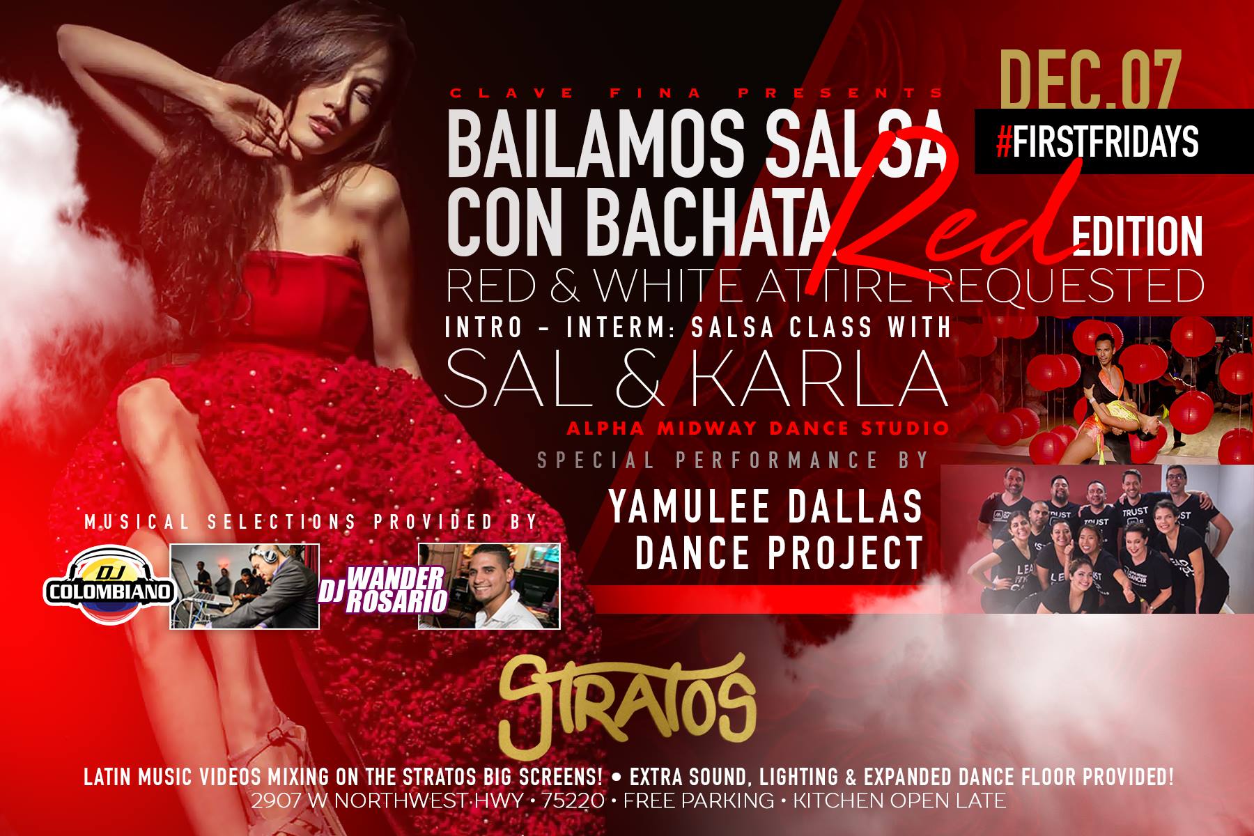 Bailamos Salsa Con Bachata Red Party