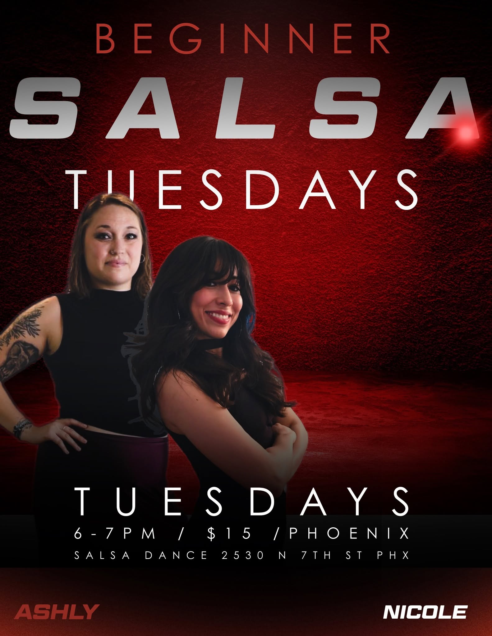 Tuesday Beginner Salsa with Ashly & Nicole!